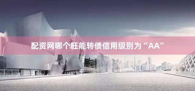 配资网哪个旺能转债信用级别为“AA”